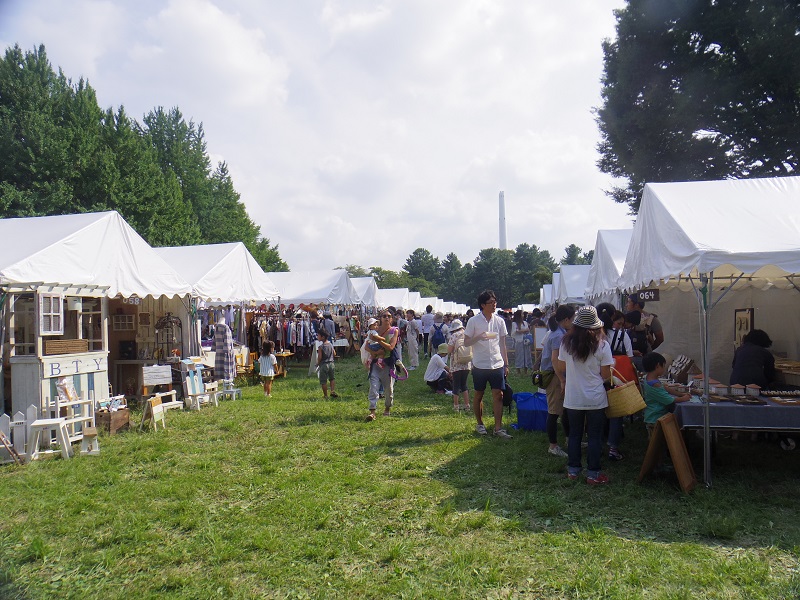 テント村のよう・・・